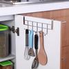 5-Hooks Clothing Coat Towel Hanger Rack Holder Shelf Over Door Home Bathroom Kitchen Hat Organizer Over The Door Hooks