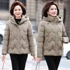 Women’s Short Hooded Windproof Thicken Warm Winter Jacket Gift for Mom