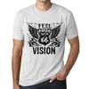 Men’s Vintage Tee Shirt Graphic T Shirt Feel The Vision Vintage White