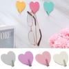 Supplies Heart-shaped No Trace Strong Adhesive Storage Racks Hanger Hooks Wall Hook Key Holder