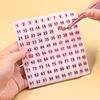 1 Sheets 1-100 Number Sticker Label For Nail Polish Color Gel Varnish Marking Numbering Digital Label Manicure Tool