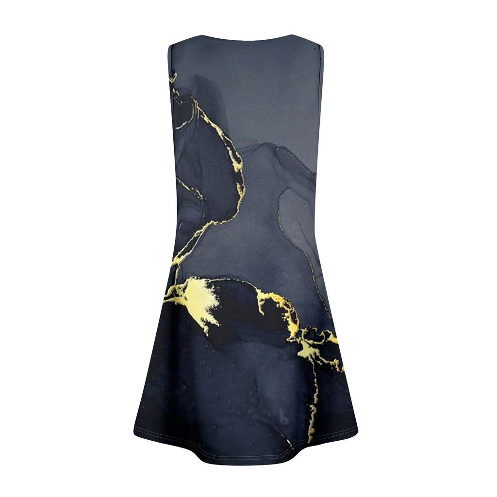 Womens Summer Dresses Loose Sleeveless Sundresses Dress With Pockets