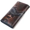 Beautiful Roomy Women's Wallet Made of Genuine Leather with Snake Embossing CANPELLINI Wallet 21663 Multicolored