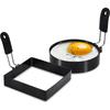 Egg Ring With Silicone Handle Egg Ring For Frying Eggs Nonstick Round Egg Cooker Ring Cooking Egg Mould Breakfast Sandwich Tool