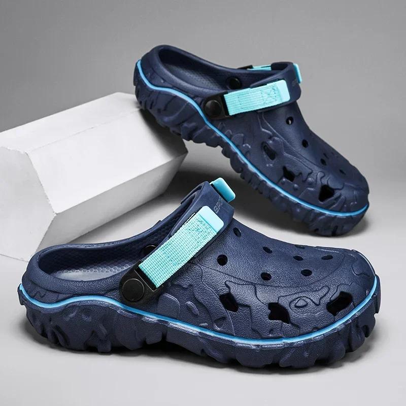 Summer Men Sandals Sell Outdoor Garden Clogs Hole Shoes Male Casual Shoes Water Shoes Comfort Home Soft Slippers