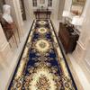 Luxury European Hall Corridor Carpet Non-slip Washable Runner Stairway Rug Outdoors Aisle The Long Corridor Mat Customizable