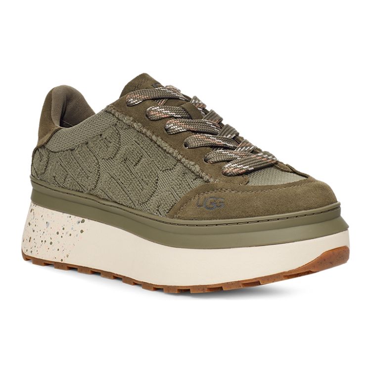 UGG Marin Lace Logo Comfortable Durable Thick Sole Shoes Women Shoes Dark-Olive 1125025-BTOL