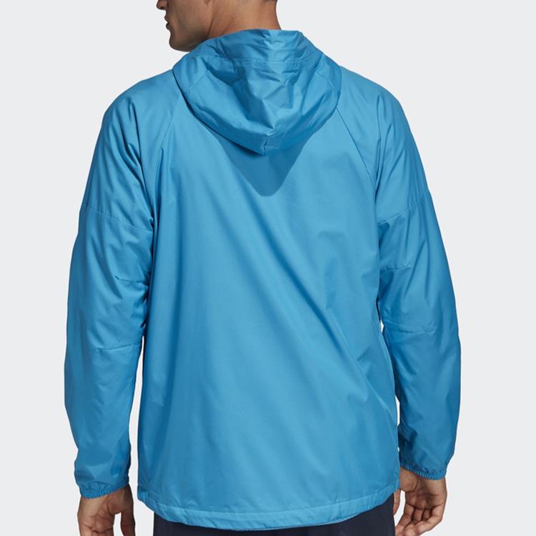 Adidas WND Wind-Resistant Woven Jacket Men Jackets Blue DZ0053