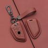 Leather Car Key Case Same Color Interior For BMW X1 X5 X6 1 2 3 5 7 Series F15 F16 F20 F22 F30 F32 G30 Keychain