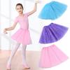 Girl Soft Dressup Mesh Ballet Star Sequin Tutu Skirt Tulle Fashion Mini Latin Three Layers
