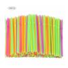 Fluorescent Plastic Bendable Drinking Straws Disposable Beverage Straws