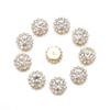 Apparel Sewing Sparkling Flower-shaped Clothes Decoration Rhinestone Buttons Crystal Glass Stone