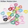 1pcs Metal Heart Spring Clasp Openable Love Shaped Carabiner DIY Backpack Bags Accessories