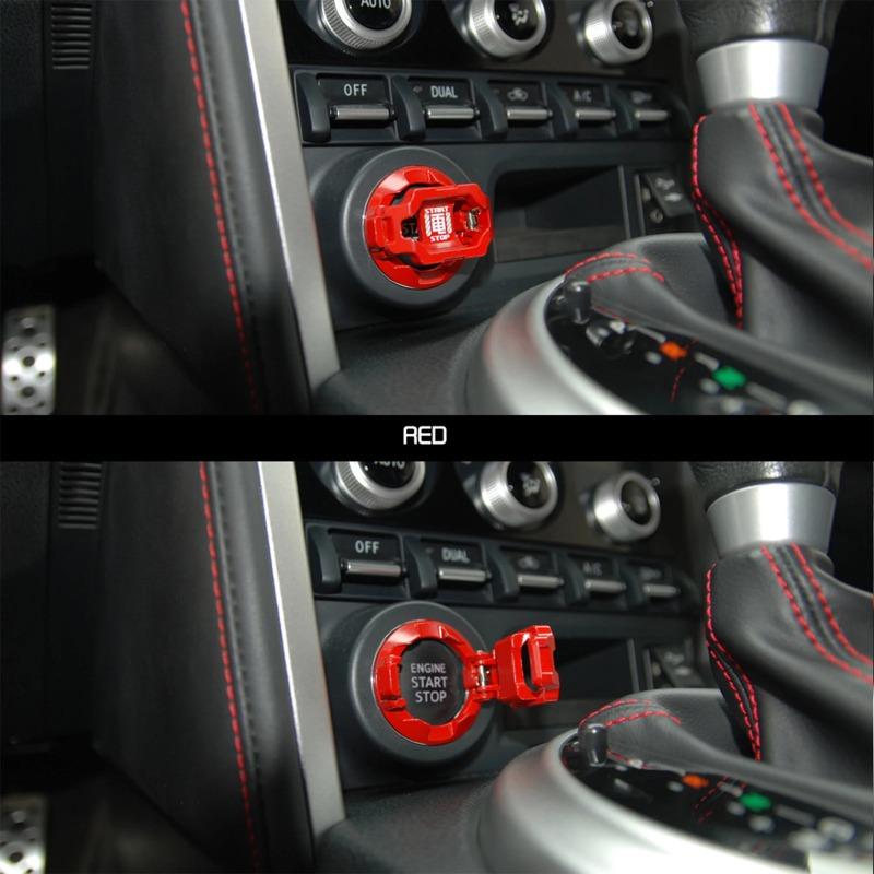New Red Car Engine Start Stop Button Cover Car Ignition Switch Cover One-touch Start Button Button Cover Car Interior Decor