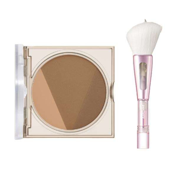 Peripera V Shading 9.5g + Contour 3-stage Block Brush (3 Options)