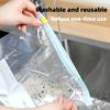 10pcs Reusable Leak-Proof Freezer Bags with Zipper Lock - Keeps Food Fresh, Ideal for Kitchen Organization