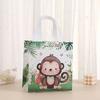 5Pcs Wild Zoo Party Gift Bag Non Woven Jungle Animal Gift Bag Children'S Wild Zoo Theme Party Birthday Gift Bag