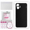 apgo Protective Skin Sticker for the Back Compatible with Nothing Phone 2, Wrap Film, Foil, Vinyl - Pattern Carbon Black