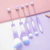 5Pcs/Set DIY Beadable Makeup Brush 5 Sizes Synthetic Kabuki Foundation Loose Powder Eyeshadow Concealer Brow Blush Blending Cosmetic Brush