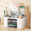 Creative Transparent Drawer Storage Box Desktop Cosmetics Organizer Student Large Capacity Pen Holder School Office Stationery Supplies