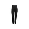 Solid Stripe Logo Print Jogger Pants Women Bottoms Black HM7067
