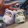 Penguin Plush Keychain Cute Penguin Pendant Hat Key Ring for Girls Gifts Creative