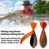 Bait Thrower Fishing Feeder Nesting Tool Compact Design Portable Automatic Fishing Bait Trap Carp Feeder Float Bait Holder