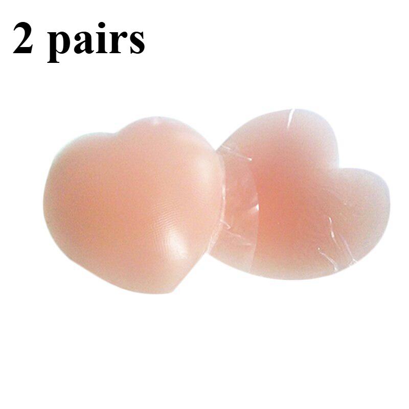 Silicone Breast Nnipple Covering Bra Natural Color One Size Nipple Sticker Underwear
