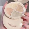 Yousheng 4 Colors Concealer Palette with Mirror Spot Dark Circle Acne Full Coverage Long Lasting Natural Moisturizing Matte Finish Foundation Cream