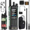 UV-32 Ham Radio Long Range 10W Rechargeable Walkie Talkies UV32 5RM K5 Handheld Two Way Radio with GPS,APP Programming,Copy Frequency,USB-C Charging