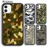 Krajews Army Camo Camouflage Soft Phone Case Cover For iPhone 14 5 6s 7 8 Plus XR XS 11 12 13 Pro Max Samsung S21 S22ultra Plus