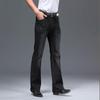 Men's Flared Jeans Men's Large Size Mid-Rise Jeans Black Jeans
