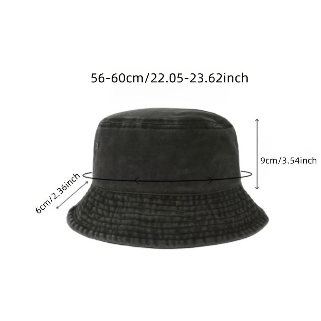 Popular Unisex Cotton Summer Washed Jeans Bucket Hat Cap For Women Spring Fisherman Hat Outdoor Travel Sunshade Gift