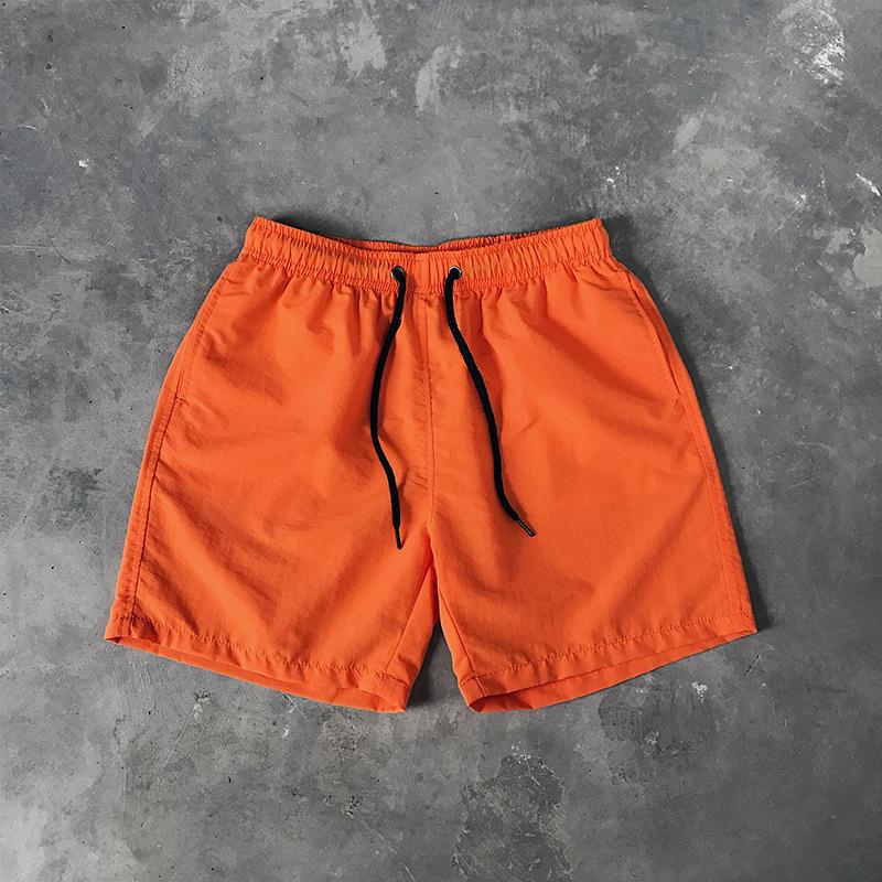 Summer Men's Casual Shorts Candy Colored Five Quarter Pants Men's Sports Loose Quick Drying Thin Beach Pants Shorts Men’s