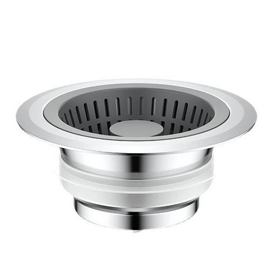 Durable Kitchen Sink Pop-up Basin: Insect-Proof, Leak-Proof, Odor-Proof, Anti-Clogging Vegetable Washing Net.