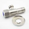 Угловые запорные клапаны из нержавеющей стали 304 G1/2 20 мм, запорный клапан для холодной и горячей воды для ванной комнаты, туалета, раковины, аксессуары a1