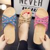 Summer Fashion Women's Anti-Slip Thick-Sole Linen Slippers