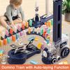 Domino Train Toy for Kids Ages 45363 Automatic Electric Building And Stacking