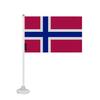 Drapeau - Svalbard - Jan Mayen - 20 X 30 Cm - Polyester - Ventouse Incluse
