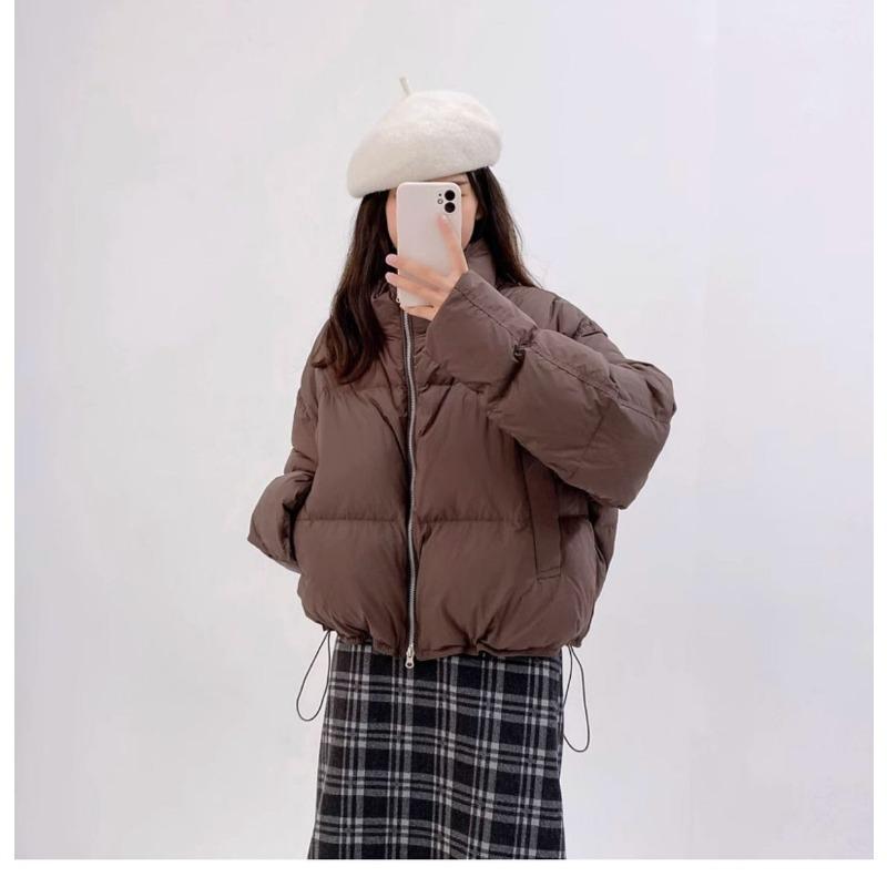 Off Season Short Women Down Cotton Coat Winter Fashion Thicken Padded Jacket Korean Trendy