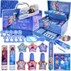 Disney Princess Frozen 2 Cosmetic Set with Carrying Includes Disney Cosmetics and Makeup Cosmetic Makeup Elsa Handle, 23-Piece Set, Stickers, Kids'