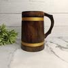 17.78 Cm Wooden Beer Mug for Parties Daily Use Food Safe