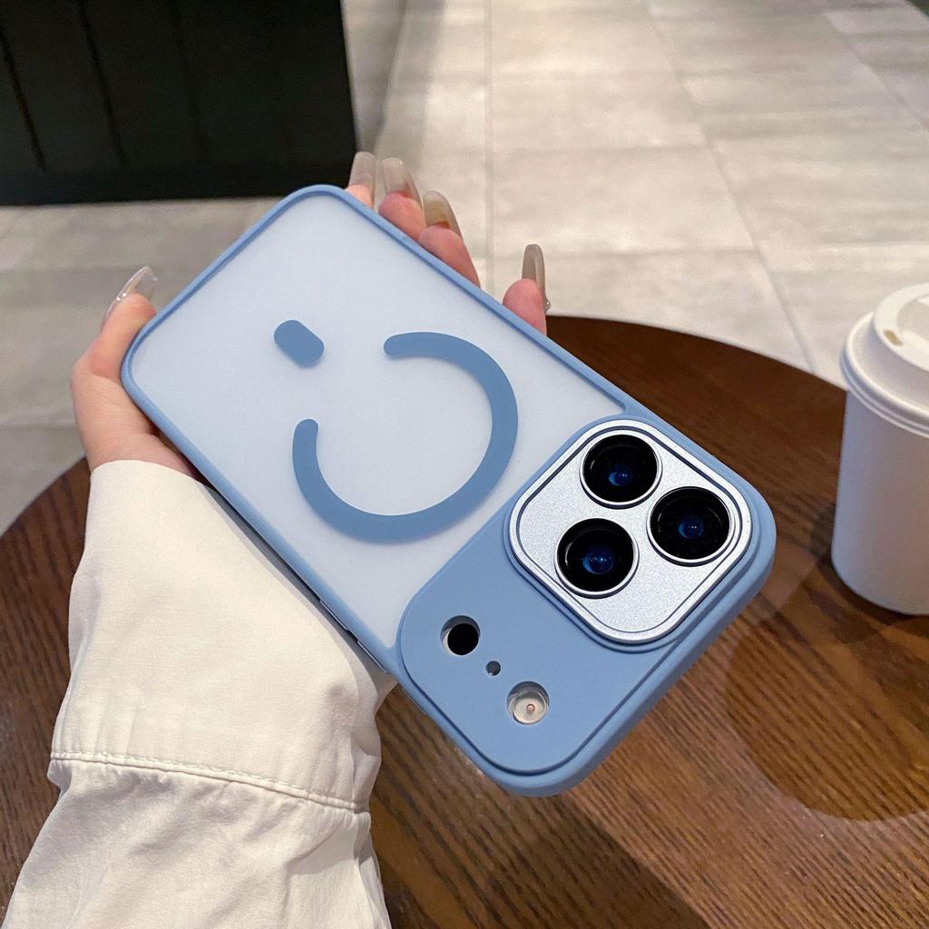 Магнитный чехол для iPhone 17 Pro Max с полной защитой объектива и защитой с эффектом кожи