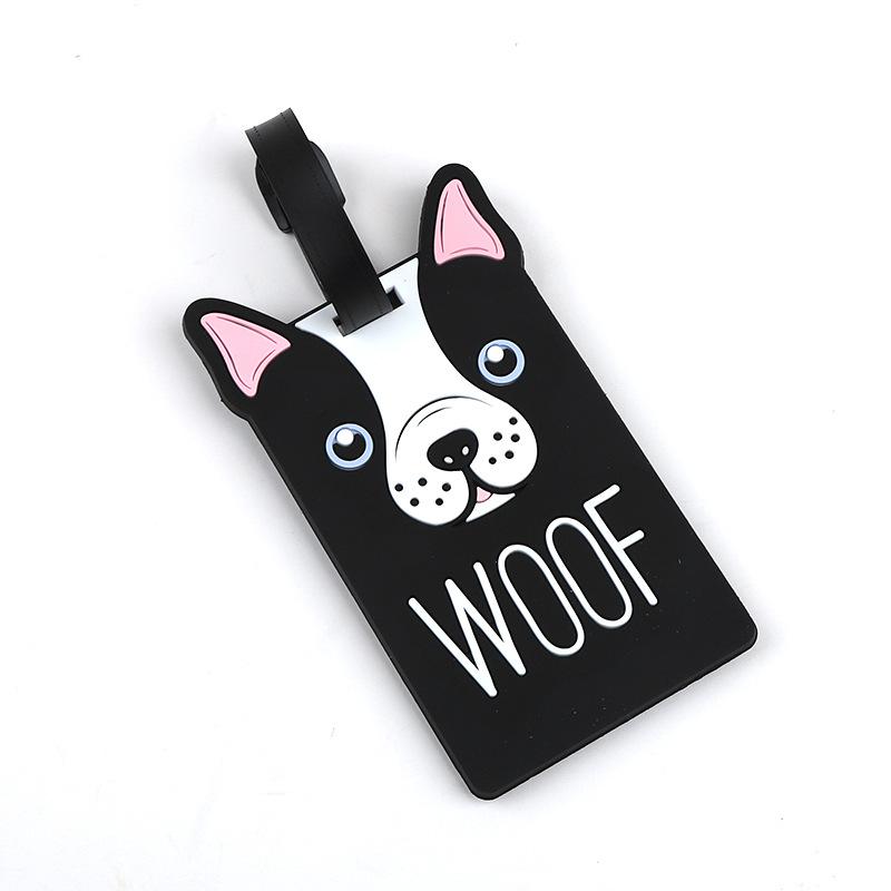 1pc Cartoon Animal PVC Luggage Tag Women Men Holiday Travel Accessories Suitcase Tags Name ID Address Lable Travel Luggage Tags