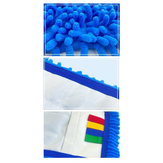 Microfiber Mop Cloth Versatile Cleaning Pads Home Office Wet Dry Mopping High Absorbency Dirt Removal Mop Rag