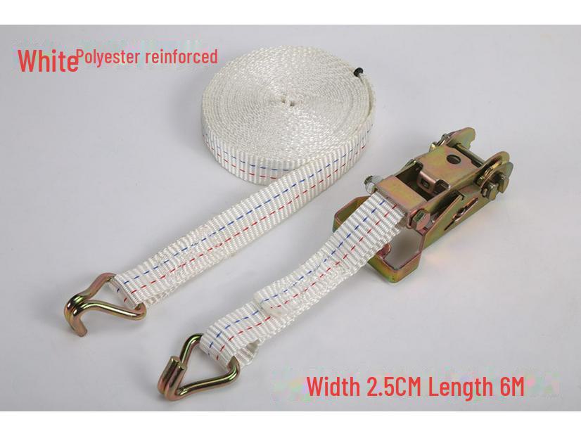 25mm Polyester Ratchet Tie Belt with Hook Tensioner for Motorcycle Shipping