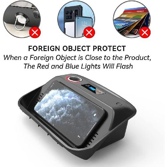 Wireless Charger for Toyota Corolla 2019-2023,Dashboard 15W Wireless Charger Pad,Belt QC 3.0 USB Fast Charging Port,Car Charge Box Suitable for