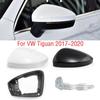 For VW Tiguan 2017 2018 Car Wing Door Side Mirror Cover Lid Cap Rearview Mirror Frame Glass Lens Turn Signal