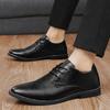 Shoes for Men Shoes Lace Up Oxfords Outdoor Leather Shoes Fashion Business Dress Shoe All-match Casual Wear-resistant Footwear