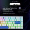 DrunkDeer G65 eSports Gaming Rapid Trigger Keyboard Hall Effect Switches Magnetic Switches Last Win Release Dual Trigger Modes Adjustable White Perry